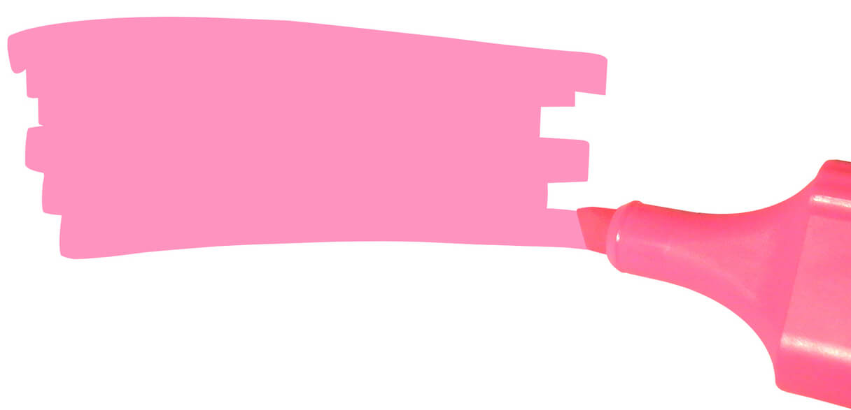 Pink marker kojim se boje beleške